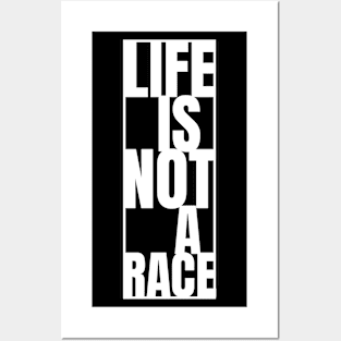 Life Is Not A Race Posters and Art